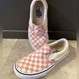 Women’s Vans Checkered Pink / Off-white size 6.5